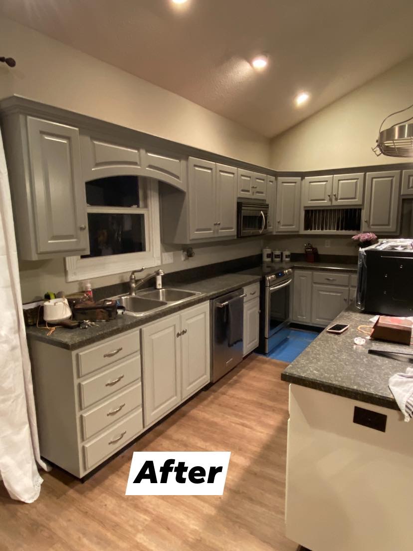 Cabinet and trim painting